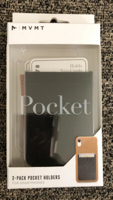 MVMT Stick On 2-Pack Pocket Card Holder For New In Packaging 