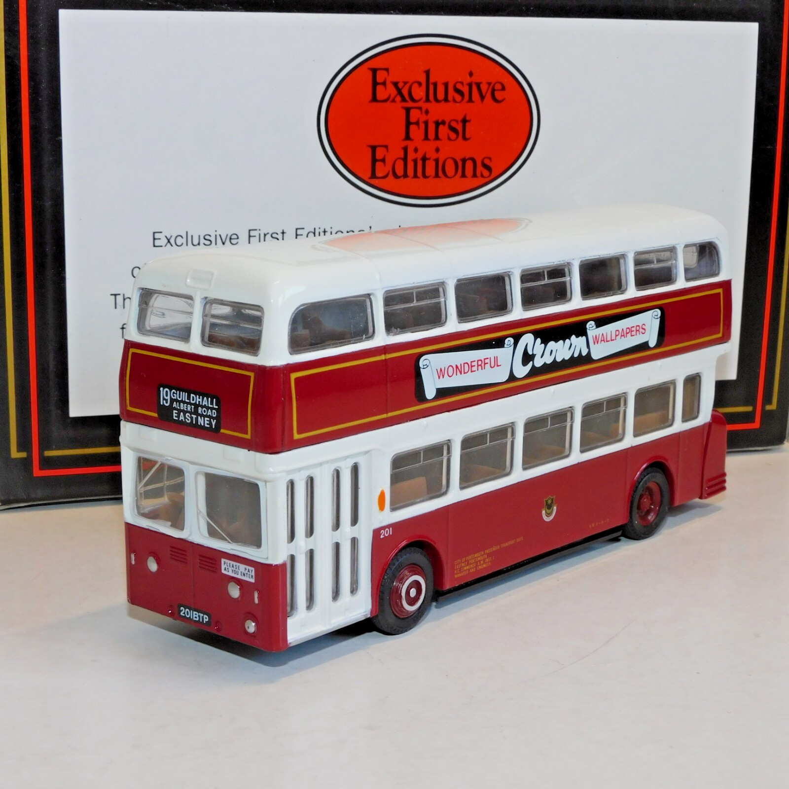 EFE LEYLAND ATLANTEAN BUS PORTSMOUTH ROUTE 19 EASTNEY 1/76 16516
