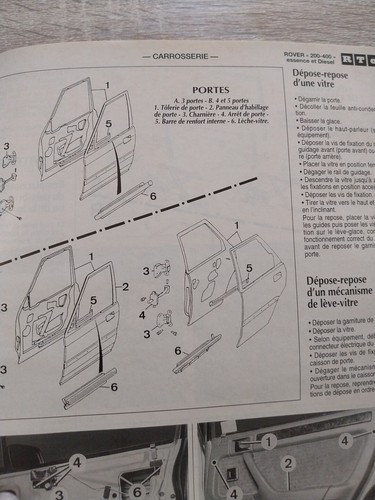 Revue technique Rover 214 414 216 416 gsi gti Si 218 418 D SD Td Turbo Cabriolet - Picture 13 of 13