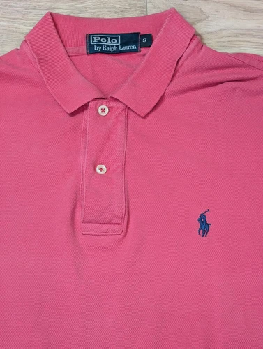 Ralph Lauren Men's Long Sleeved Polo T Shirt - Pink - Size Small - Picture 3 of 4