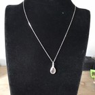 Sterling Silver Abalone Pendant Necklace 18”   ~M78~
