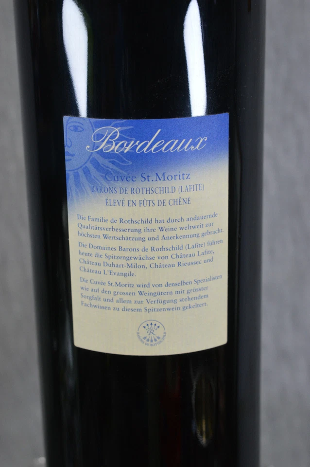 Rotwein - ST. MORITZ 2005 BORDEAUX - BARONS DE ROTHSCHILD ( LAFITE ) - Bild 4 von 4