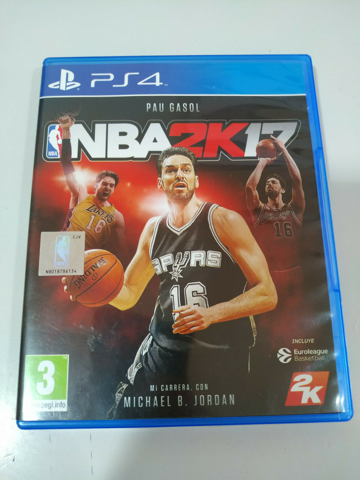 NBA 2K17 NBA 2K Sports Pau Gasol - Juego PlayStation 4 PS4 Sony - 3T