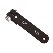 SpeedTek RC CNC Aluminum 1.25" Long 25T Clamping Servo Horn Black 