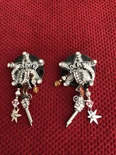 *Lunch At The Ritz POSSIE PIE pierced Earrings!! Never Worn!