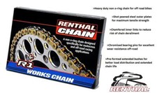 Aprilia 250 Tuareg Rally 85-89 Renthal R1 Gold Non O-Ring Chain 520 x 110 Links