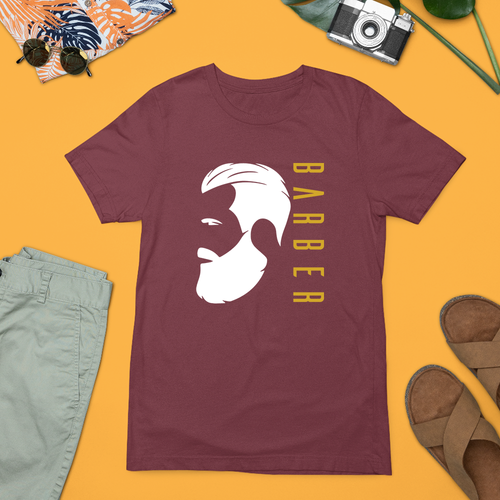 Camiseta de corte de pelo de peluquero moderna con logotipo de barba Camiseta peluquería regalo - Imagen 7 de 24