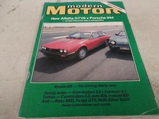 Feb 1983 Modern Motor Mag ALFETTA GTV6 vs Porsche 944 XE vs VH Volvo 4wds