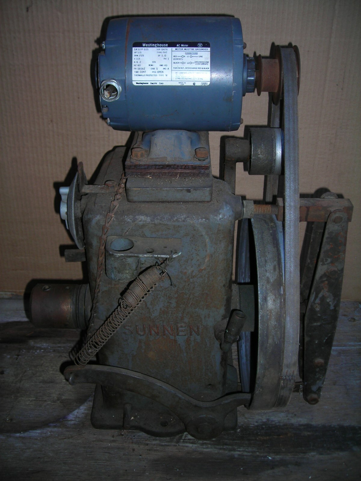 SUNNEN HONE BENCH TOP HORIZONTAL PISTON & ROD GRINDER HONING MACHINE