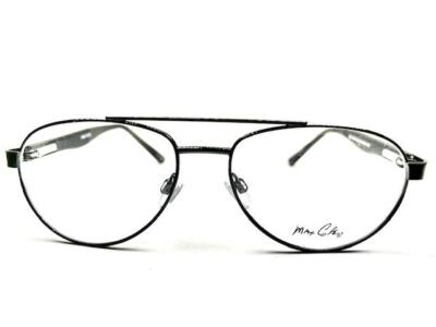 New Max Cole MC-1502 Col.90 Black Aviator Eyeglasses 56/16/140 Max Cole MC 1502 COL 90 Eyeglasses Frames Black Aviator Full  main image 4