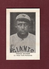 FRANK SNYDER, N. Y. Giants | 1922 American Caramel E121 REPRINT | 1972 TCMA