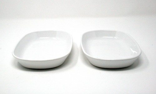 Corning Ware White Sidekick Snack Serving Dish P-140-B Oven Microwave Set of 2 - Picture 2 of 5