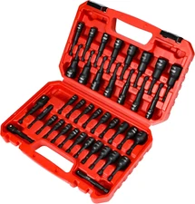 39PCS Magnetic Nut Driver Set for Impact Drill, Includes Metric & SAE Impact Dri