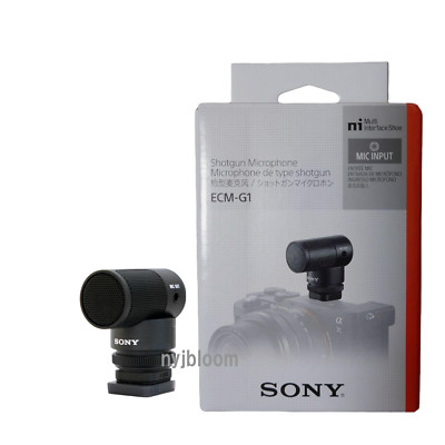 New SONY ECM-G1 Vlogger Shotgun Microphone Multi Interface Shoe Mount 