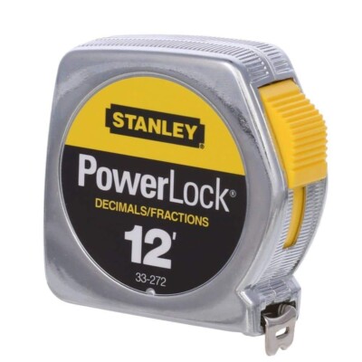 12 Ft. Powerlock Tape Measure W/ Decimal Scale | Stanley X Engineer's Case Die