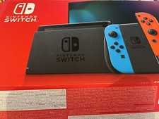 Nintendo Switch HAC-001(-01) Handheld Console - 32GB - Neon Blue/Red Joy-Con...