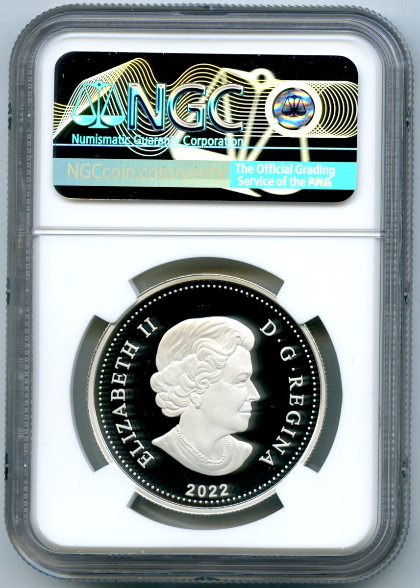 2022 $1 CANADA SILVER DOLLAR PROOF NGC PF70 QE II PLATINUM JUBILEE