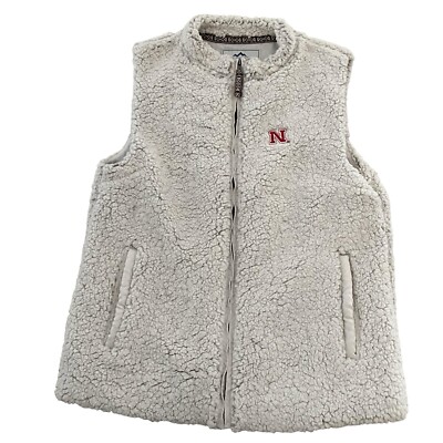 Nebraska Corn Huskers Summit Sportswear Kick Off Collection Vest L Grey RARE!