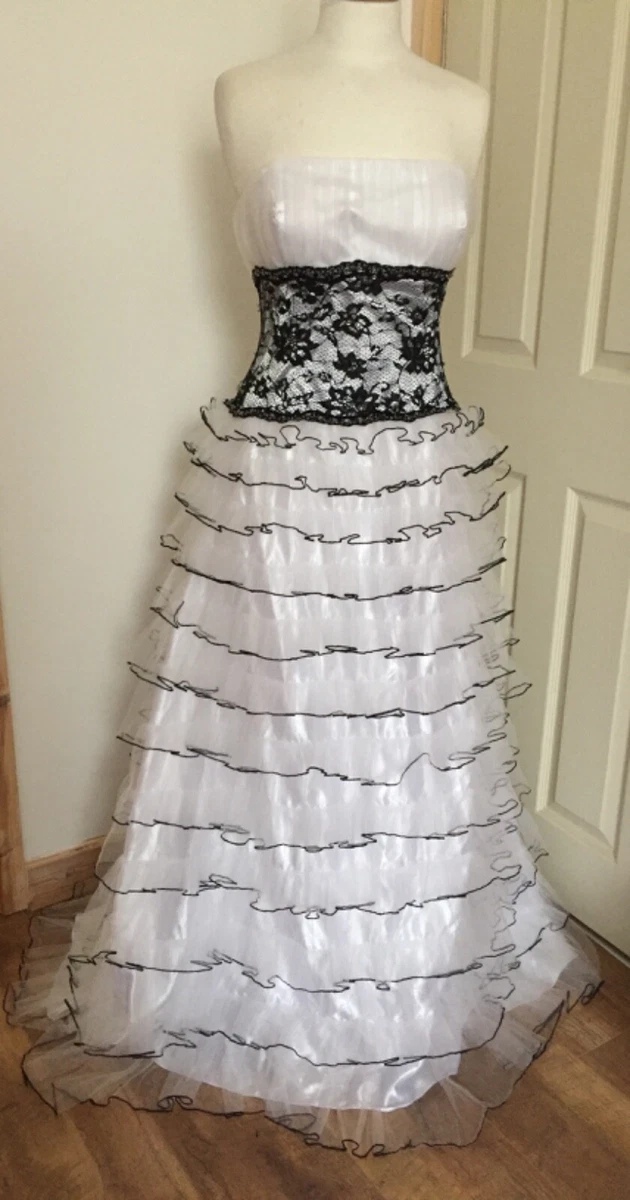 Black lace waterfall skirt cheap