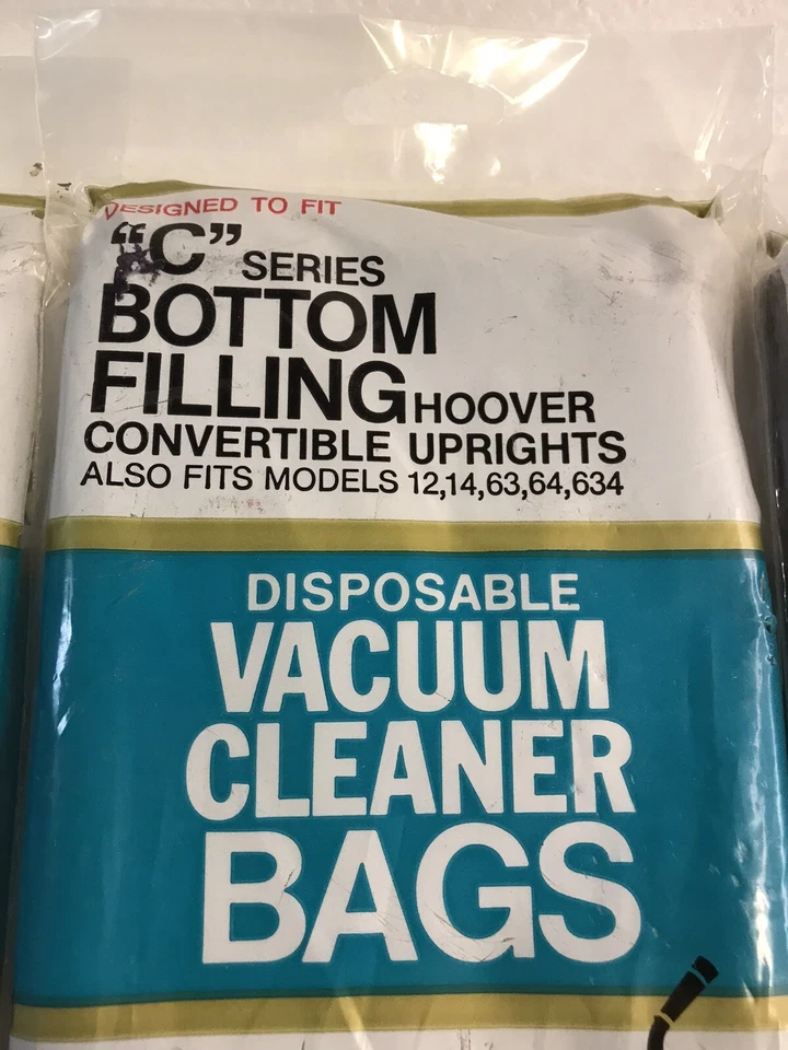 3 Pkgs 12 Total Vacuum Bags For Hoover Upright Vacuum Cleaner Type C Bottom Fill - Image 4 of 4