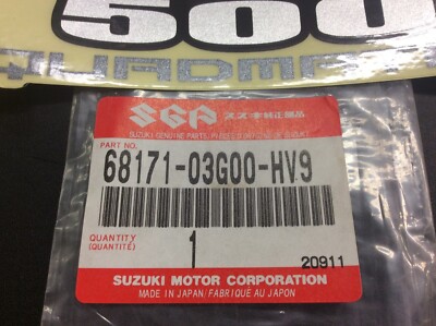 鈴木 Suzuki Emblem 68171-03G00-HV9 New OEM 