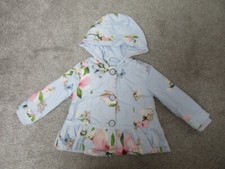 Ted Baker baby girls 9-12 months lightweight floral jacket coat - Good condition