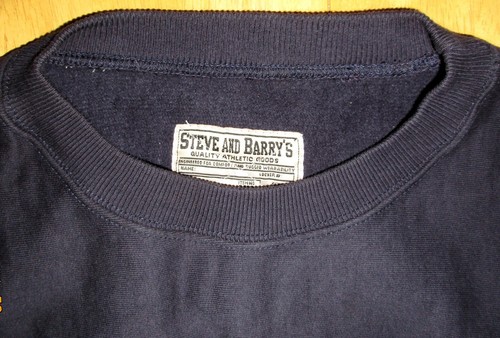 VTG Steve & Barry’s Michigan Pullover Fleece Sweatshirt Men's 2XL Blue Gold 56"C - Picture 6 of 18