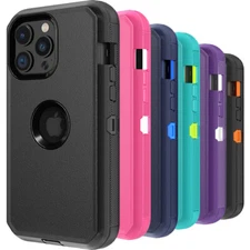 For iPhone 15 Pro Max 14 13 12 11 XR XS Phone Case Heavy Duty Shockproof Cover