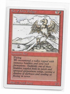 Magic the Gathering ~ MTG ~ 1x Roc of Kher Ridges ~  MP ~ REVISED