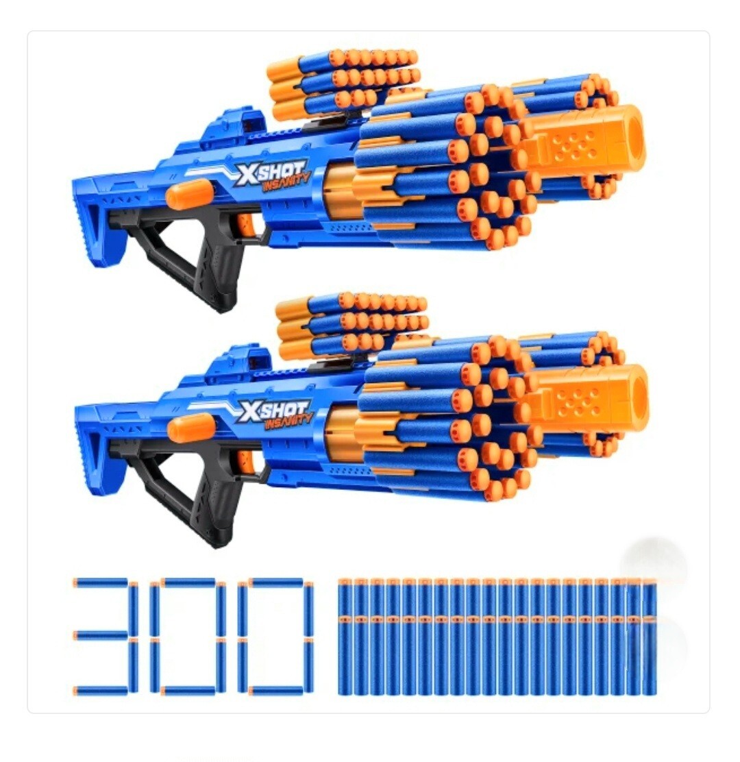 [ダーツ][shot!]BERSERKER2 Zuru X-Shot Insanity Double Berzerko Blaster, 2-pack. | eBay