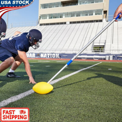 Aluminum Telescoping Football Snapper Stick Lightweight Training Equipment New