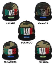 Gorra de Béisbol México México Estado Federal Nombre Bordado Snapback Billete Plano