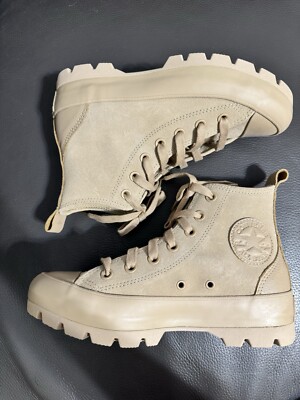 Women Converse Chuck Taylor Al S Lugged Hi Boot, 573206C 6.5 size Nomad Khaki