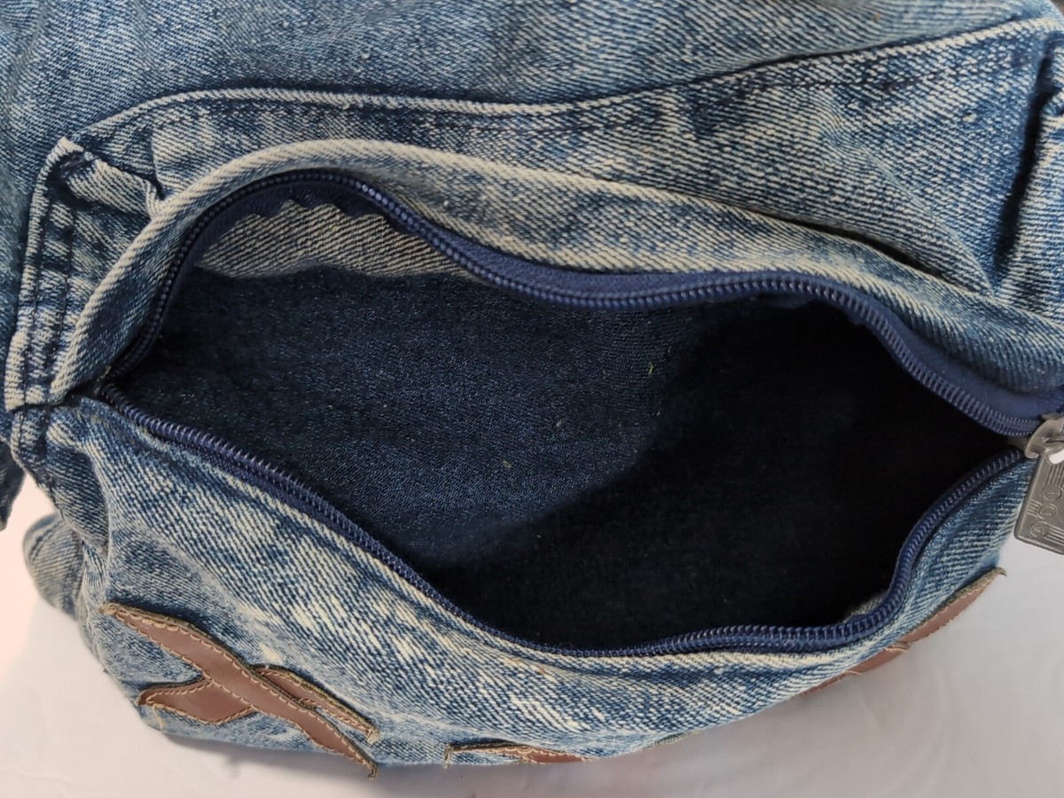 Vintage Denim XXX Backpack Bag 80s 90s Y2K Blue Jean ADI Vintage Denim XXX Backpack Bag 80s 90s Y2K Blue Jean ADI
