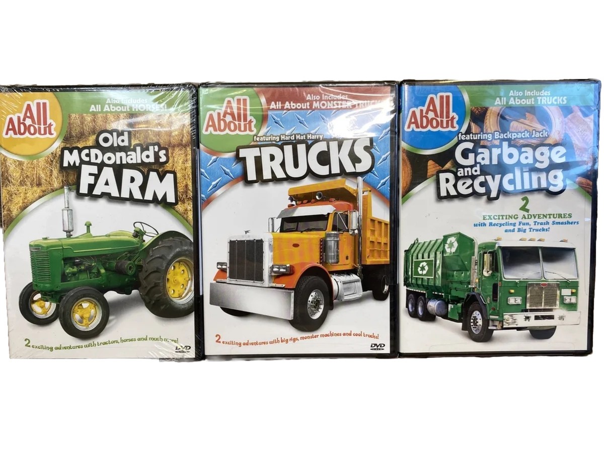 All About Movies Children Educational DVDs: Trucks Farms Horses