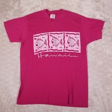 VTG 90s Hawaii USA Made Destination Travel Shirt - Sz Large Single Stitch