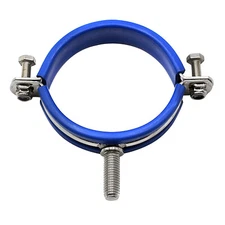 1.5" - 12" Threaded Tube Clamp Pipe Bracket Strap Spool Support w/ Welding Bolt