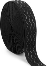 Silicone Gripper Elastic Band Non-Slip Elastic Band Black Silicone Gripper Ta...