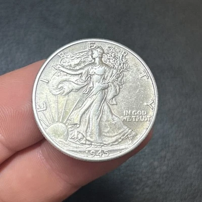États-Unis - USA - Monnaie Argent Half Dollar 1945 TTB / VF [MUS31] - Photo 1/2