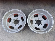 2 Vintage Aluminum Slot Wheels Superior Industries 16.5x9.75 6x5.5 For 4wd 2 Vintage Aluminum Slot Wheels Superior Industries 16.5x9.75 6x5.5 For 4wd