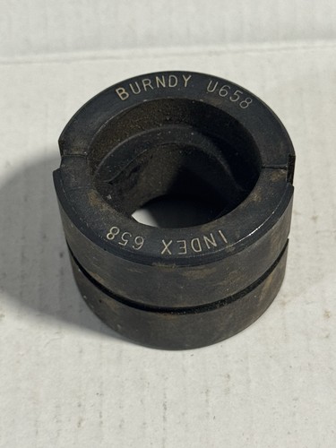 Burndy Index 658 Crimp Crimper Compression Die U-658 Used