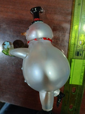 Vintage snowman Christmas ornament. 3 FREE SHIPPING IN U S