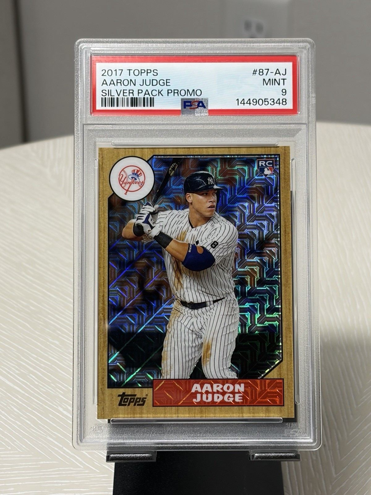 2017 Topps Silver Pack 1987 Design Chrome - Aaron Judge #87-AJ (RC)
