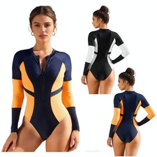 Women's Swimwear Design Bodysuit Athletic Swimsuit Half Zipper Leotard Zip Up