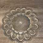 Vintage Anchor Hocking Clear Glass Hobnail Deviled Egg Plate