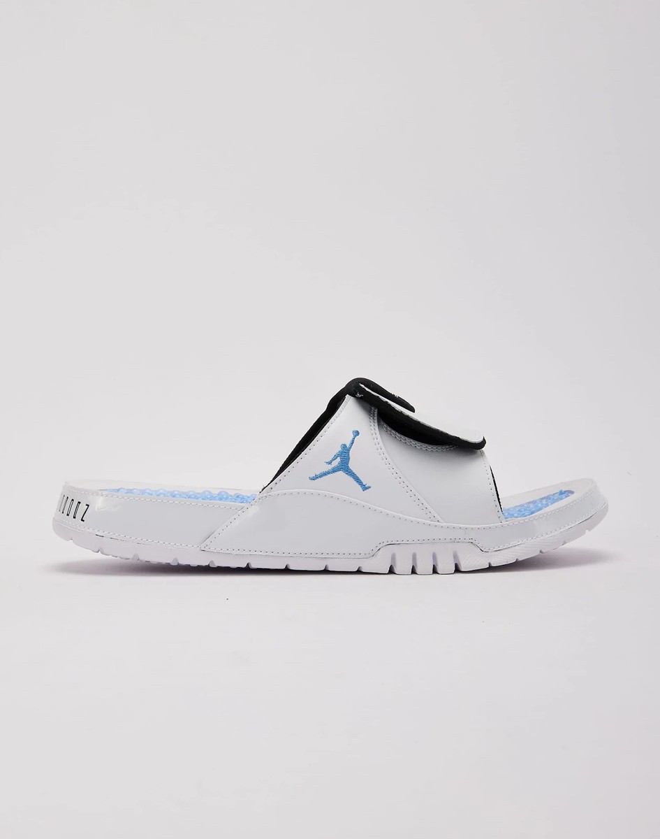 Jordan HYDRO XI Retro Slides 'University Blue'🔥New Men White