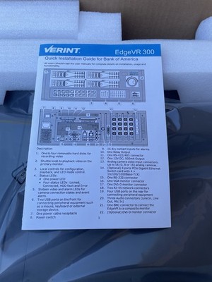 Verint Edge VR 300 79-300-6465 Network Video Recorder New!!