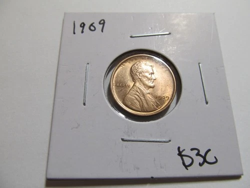 1909 Lincoln Wheat Cent Very Nice Uncirculated 1st Year