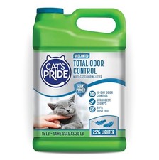 Cat's Pride Total Odor Control, Max Power, Clumping Litter Unscented 15lb