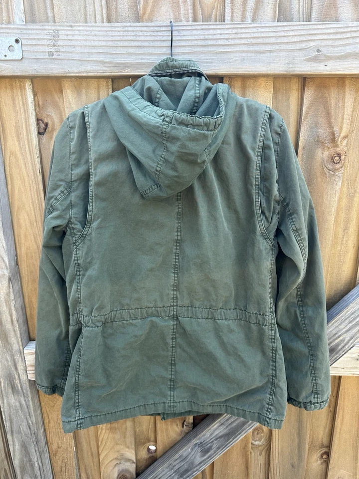 Chaqueta de Campo Gap Fatiga Utilitaria Abrigo Carga Ejército Militar Bolsillos Verde Para Hombres S Foto 3 de 4